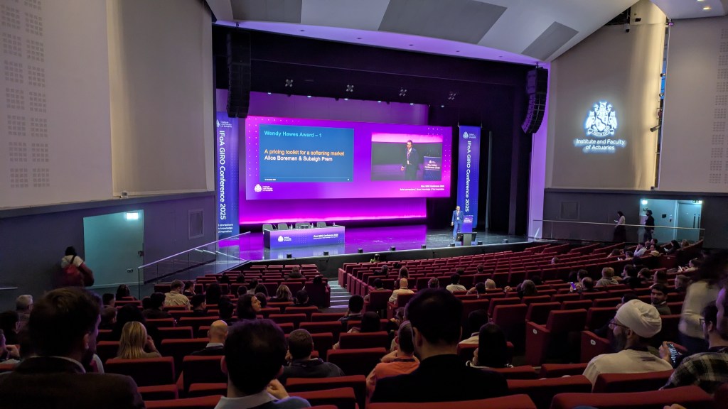 The main hall at the ACC for the GIRO 2025 actuarial conference in Liverpool